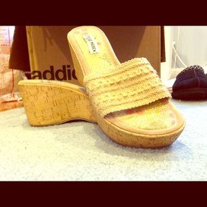 Steve Madden cork wedges, 8 🌞